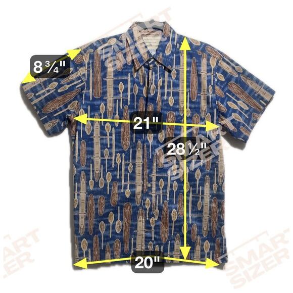 Reyn Spooner Dietrich Varez Polynesian Shirt Mens Small Outrigger Canoe AOP VTG - Picture 8 of 8